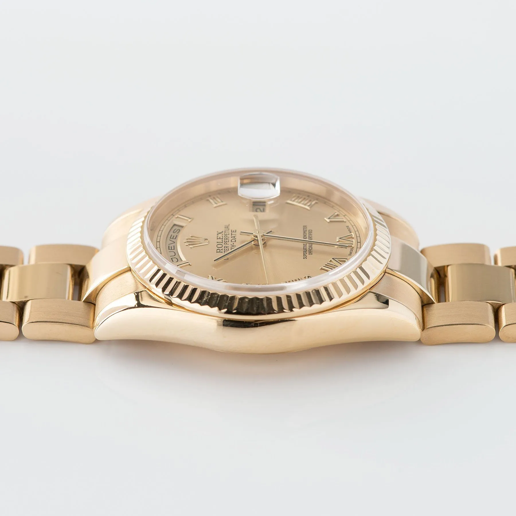 Rolex Day-Date Champagne Roman Dial 118238