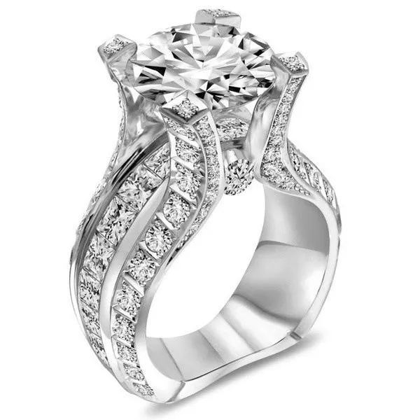 Rose Gold Zircon Engagement Ring