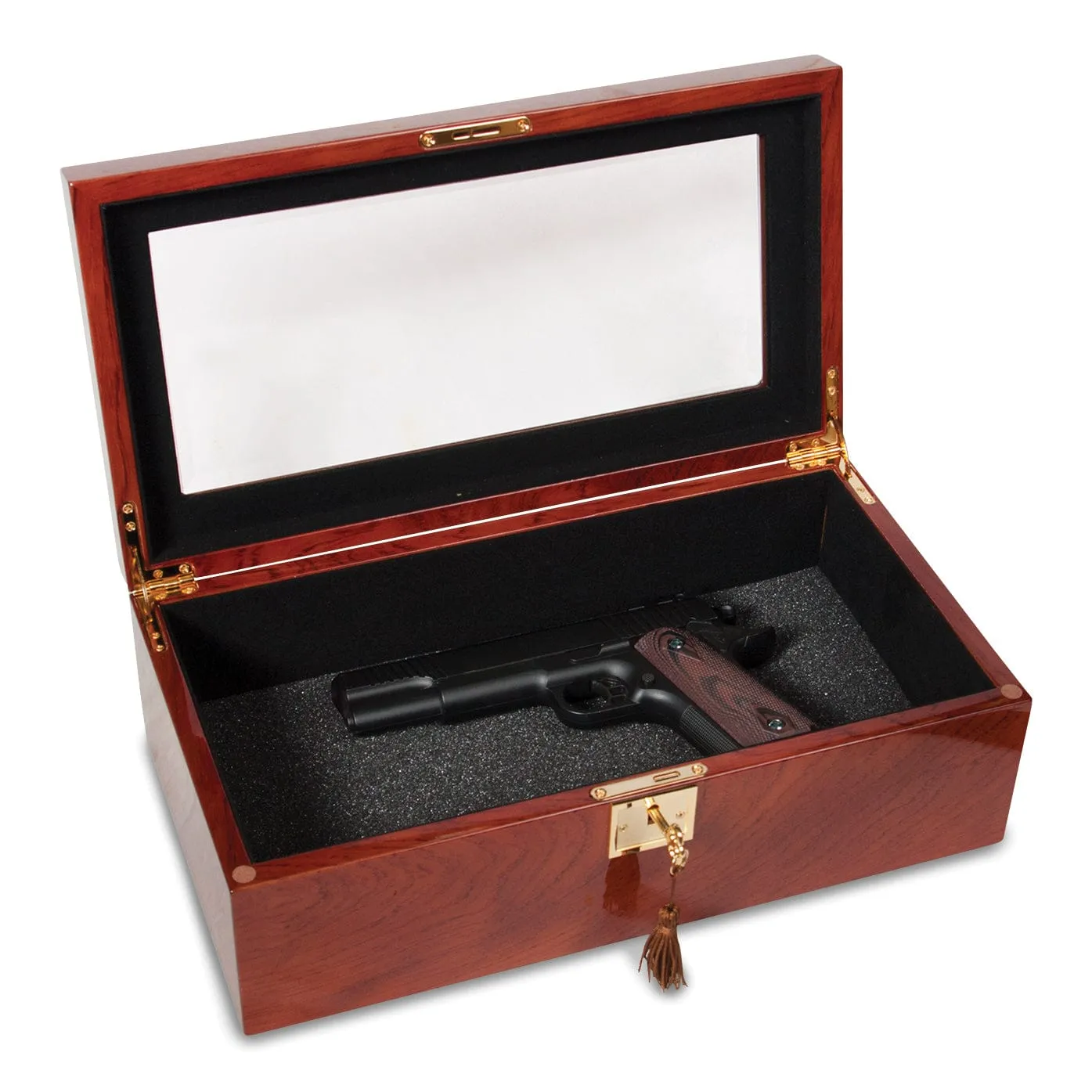 Rosewood Veneer Glass Multi Use Collector Box