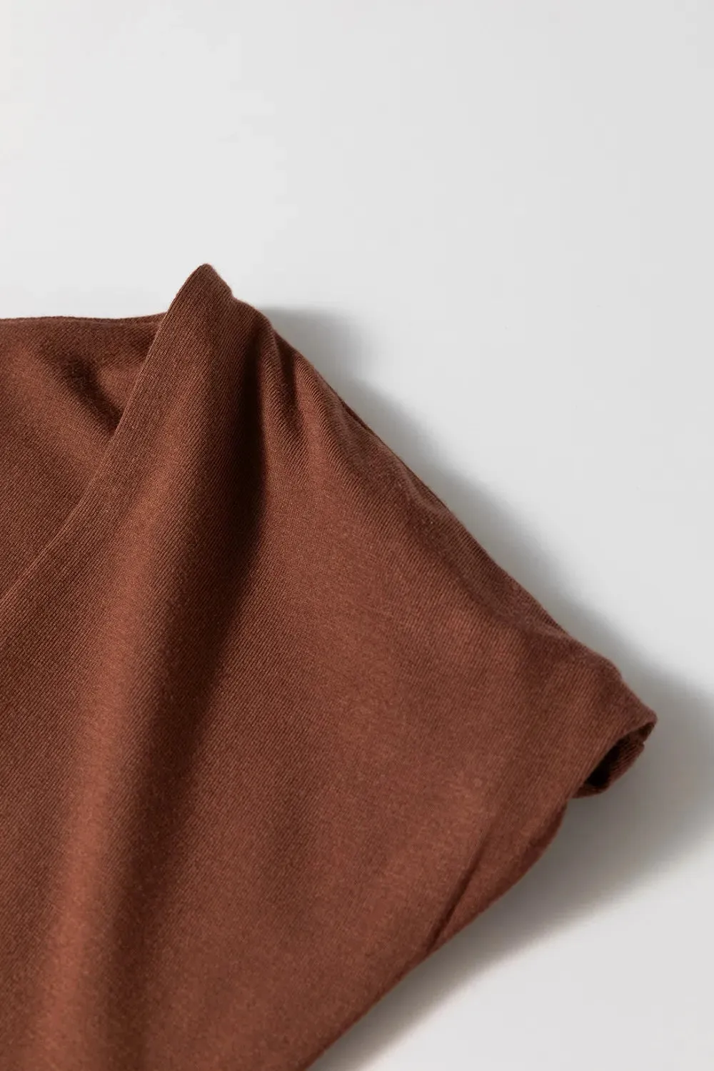 Round Neck Slim Cap Sleeve Top for Women Casual Style