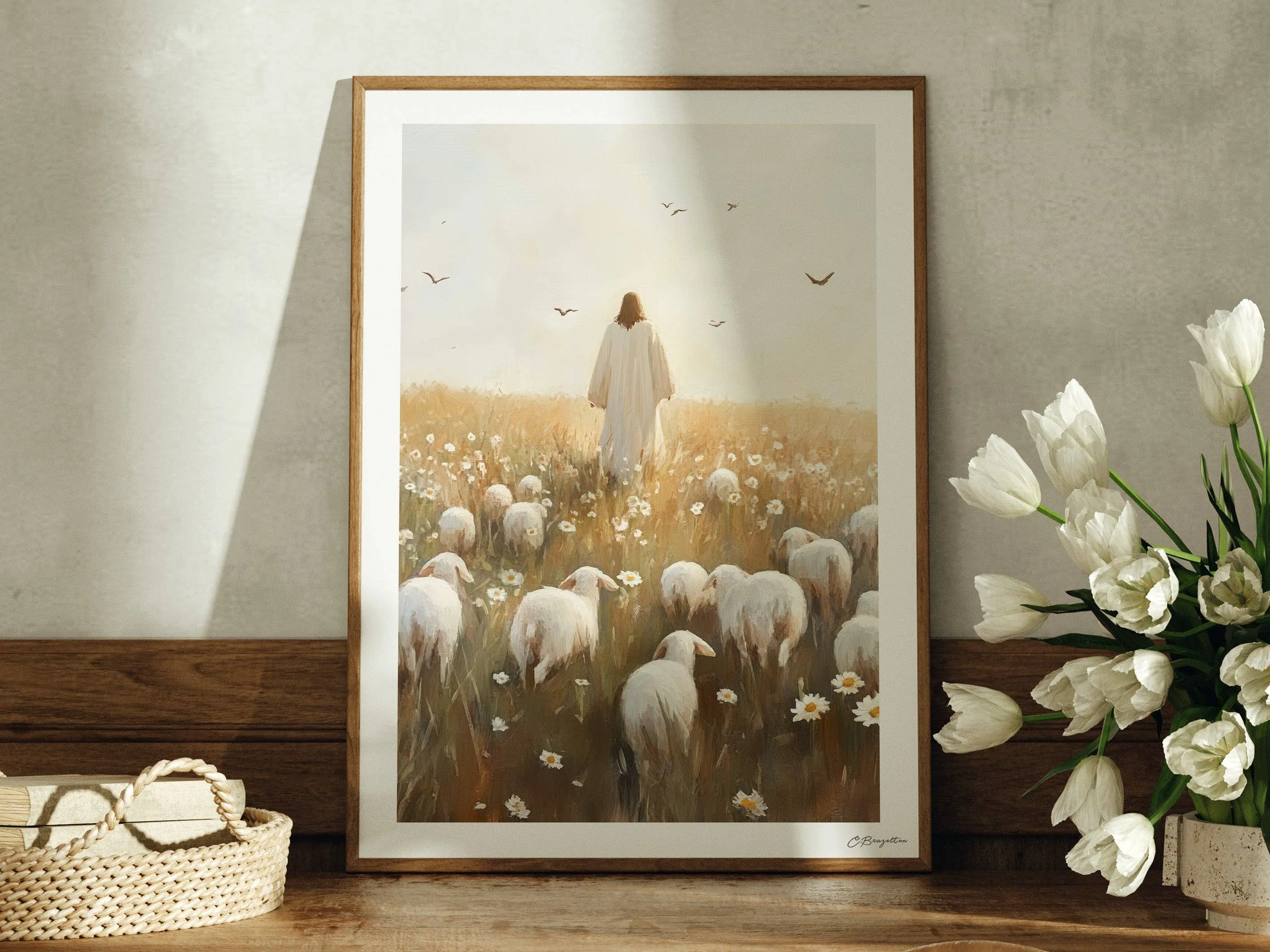 Safe in His Care Fine Art Print