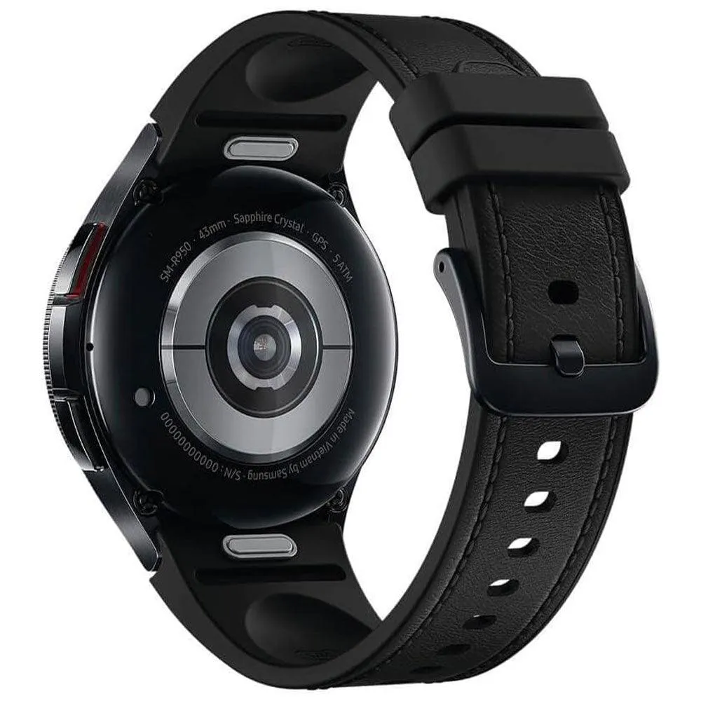 Samsung Galaxy Watch 6 Classic SM-R950 Smart Watch (43mm - GPS) Black Aluminum Case With Black Strap