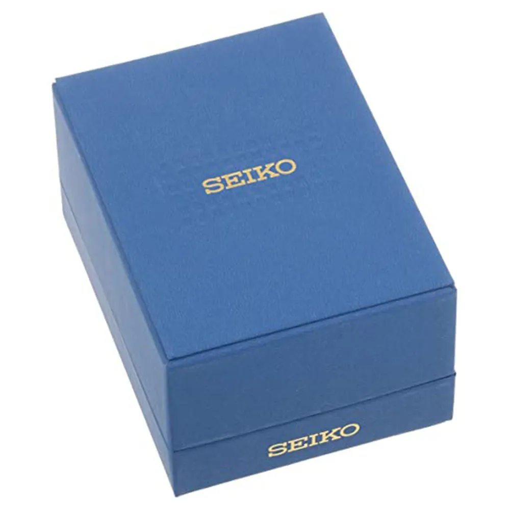 Seiko Mens Excelsior Bronze Black Dial Bicolor Band Stainless Steel Solar Watch - SSC139