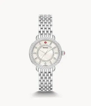 Sidney Classic Stainless Steel Diamond Watch