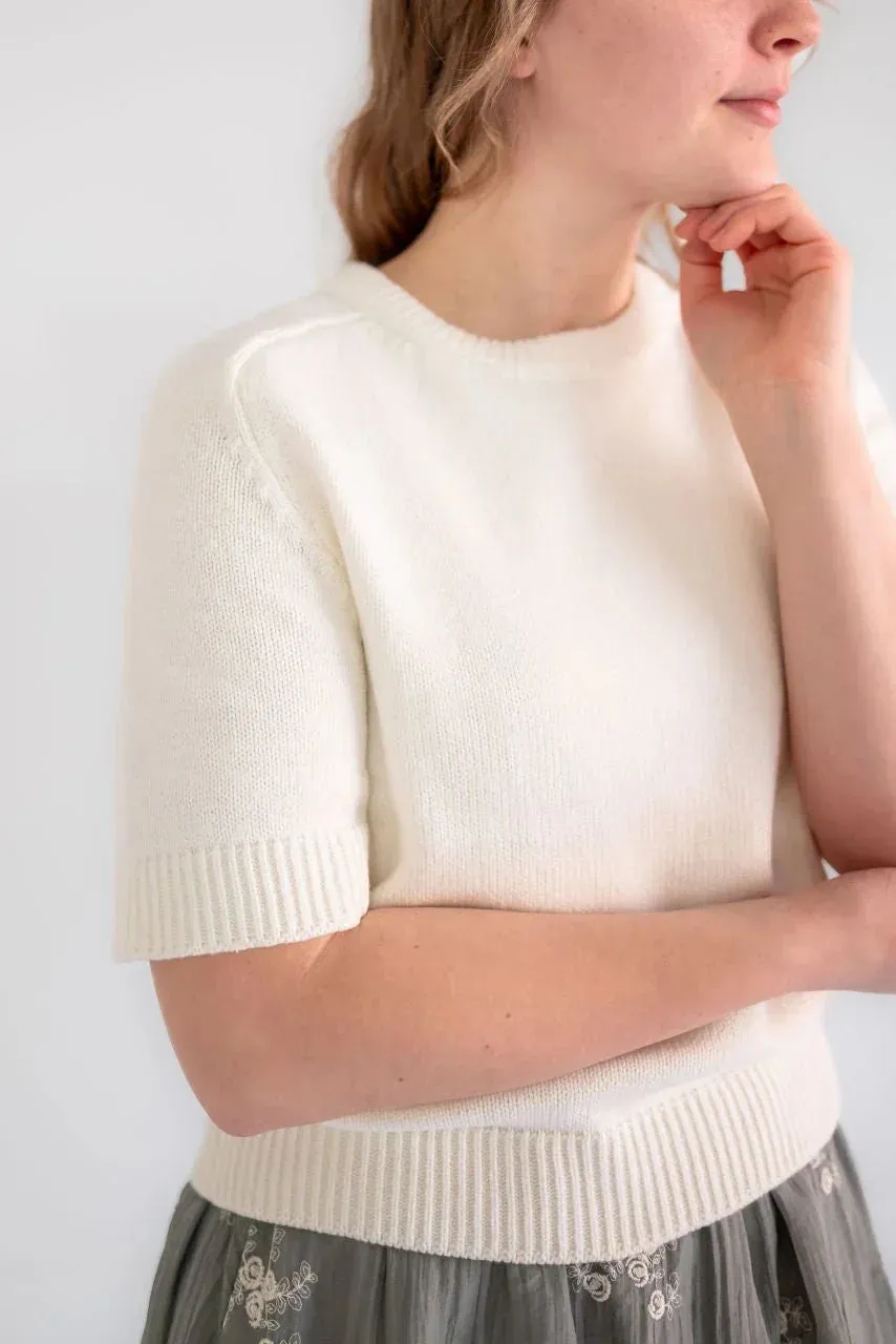 Sierra Classic Sweater Top in Ivory
