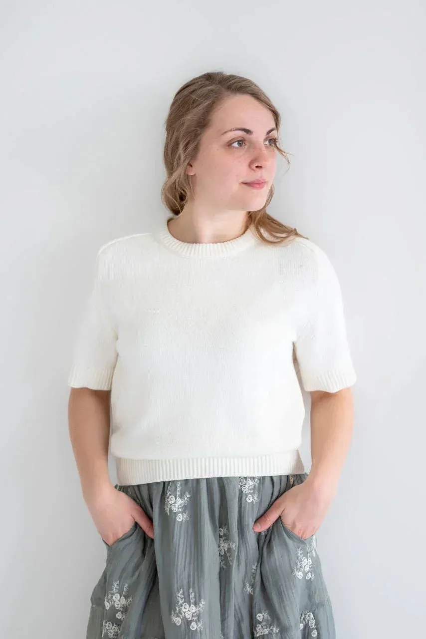 Sierra Classic Sweater Top in Ivory