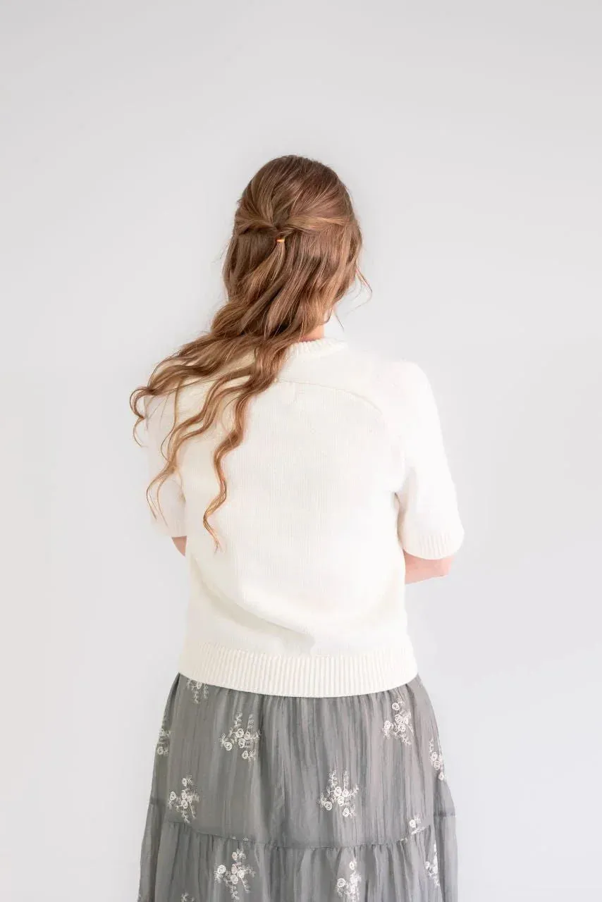 Sierra Classic Sweater Top in Ivory