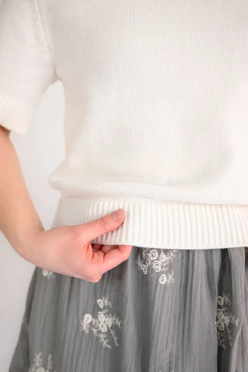 Sierra Classic Sweater Top in Ivory