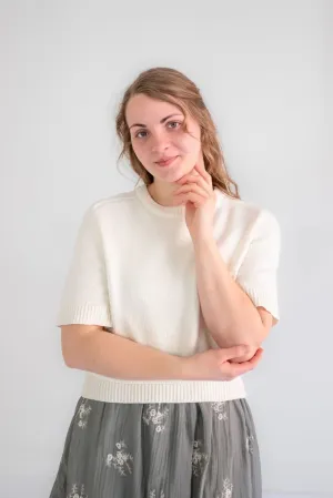 Sierra Classic Sweater Top in Ivory