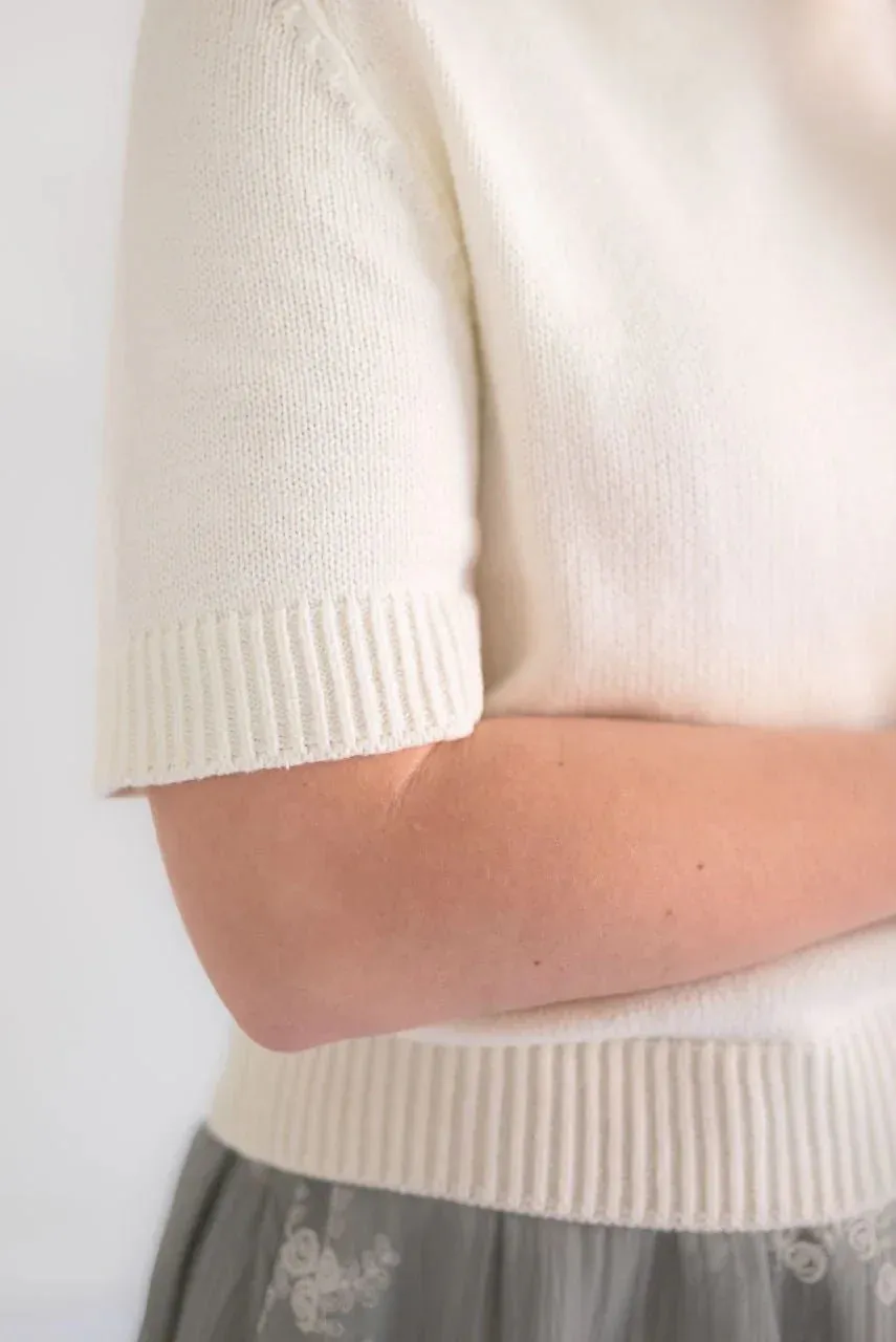 Sierra Classic Sweater Top in Ivory