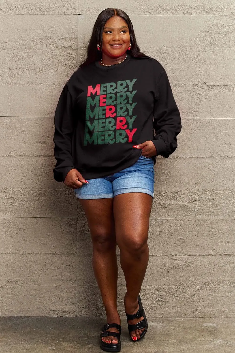 Simply Love merry sweatshirt