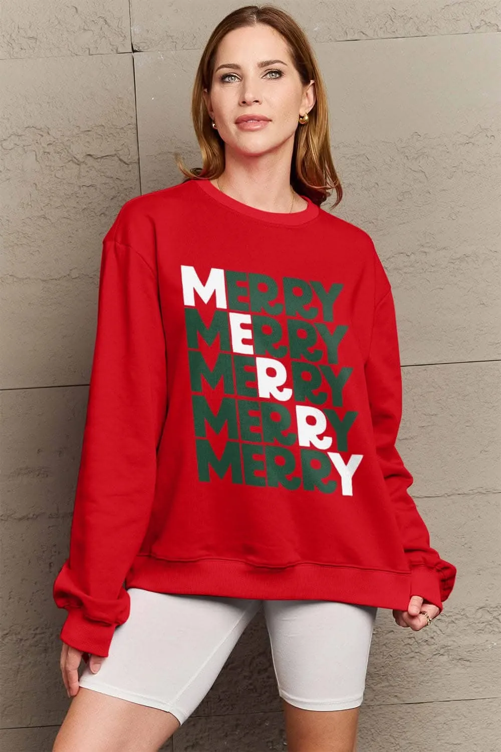 Simply Love merry sweatshirt