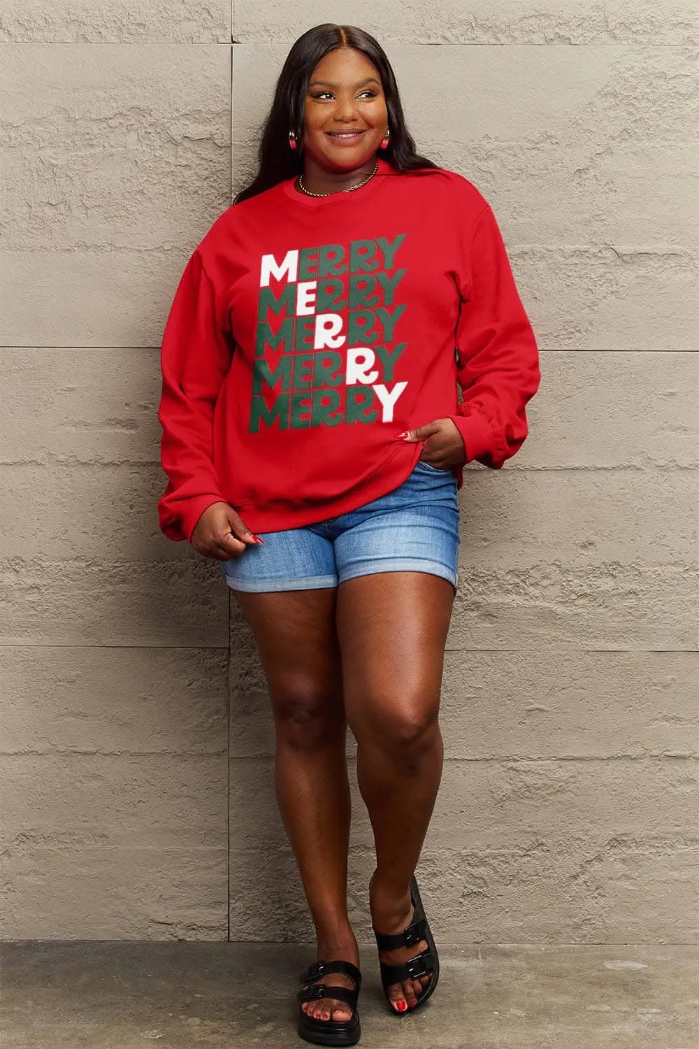 Simply Love merry sweatshirt