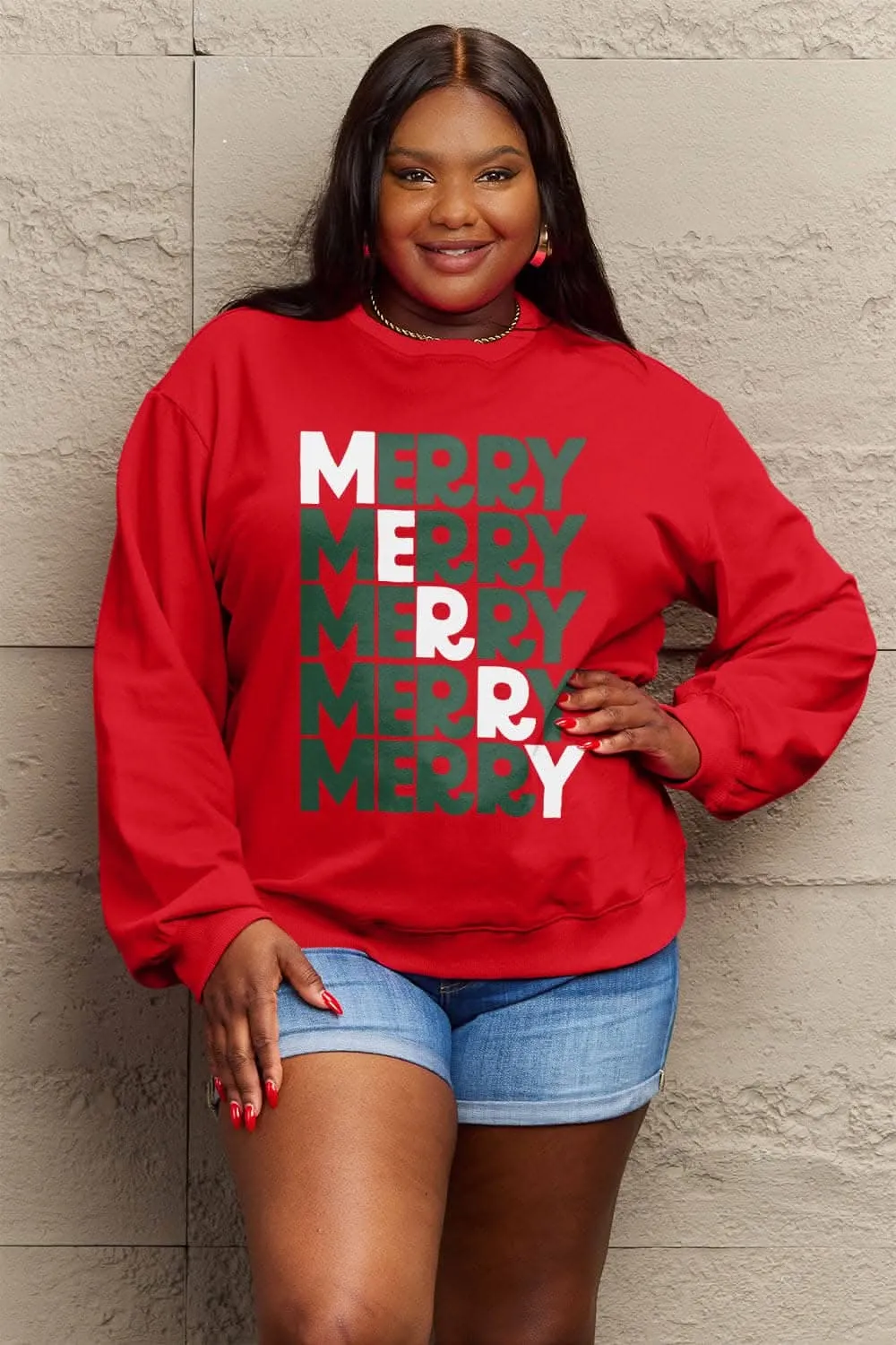 Simply Love merry sweatshirt
