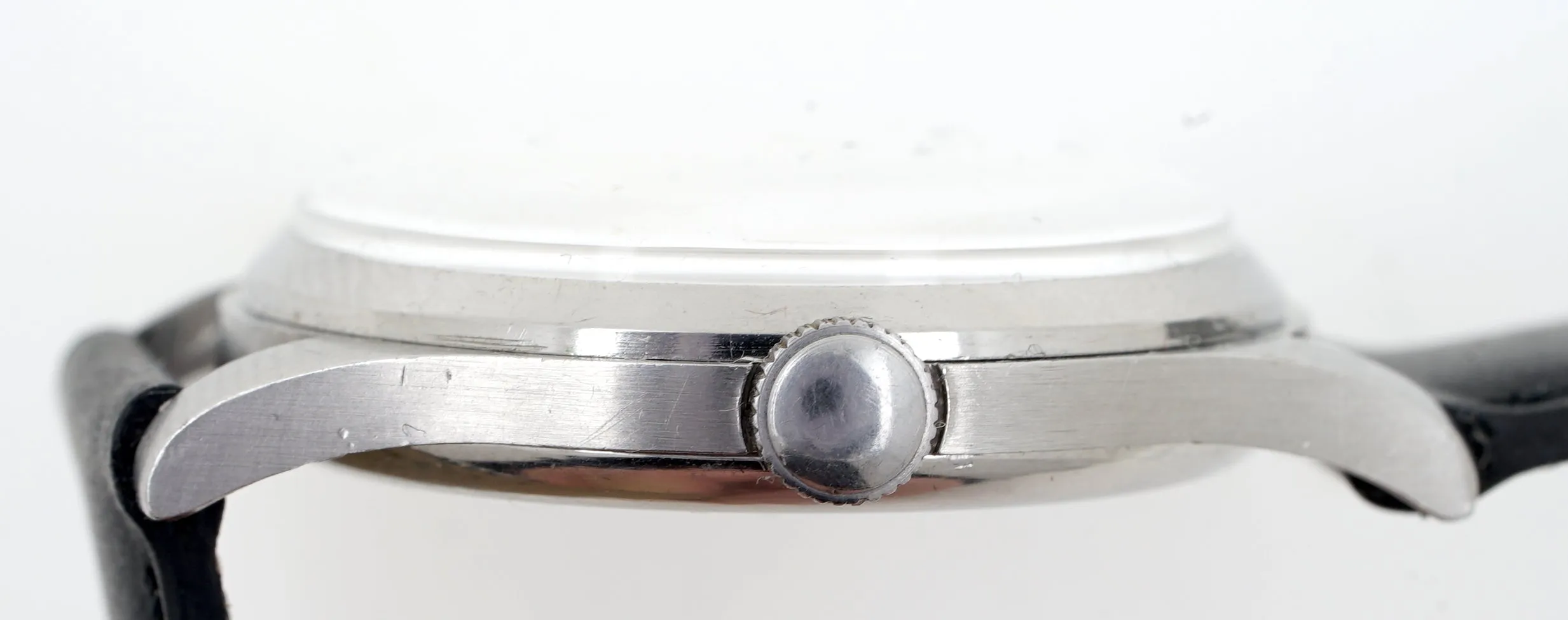 SMITHS THOMAS RUSSELL & SON STEEL DENNISON CASED 15J ENGLISH WRISTWATCH