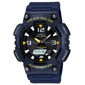 Solar Anadigi Watch Navy Wht