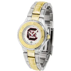 South Carolina Gamecocks Ladies Competitor Two-Tone Band Watch