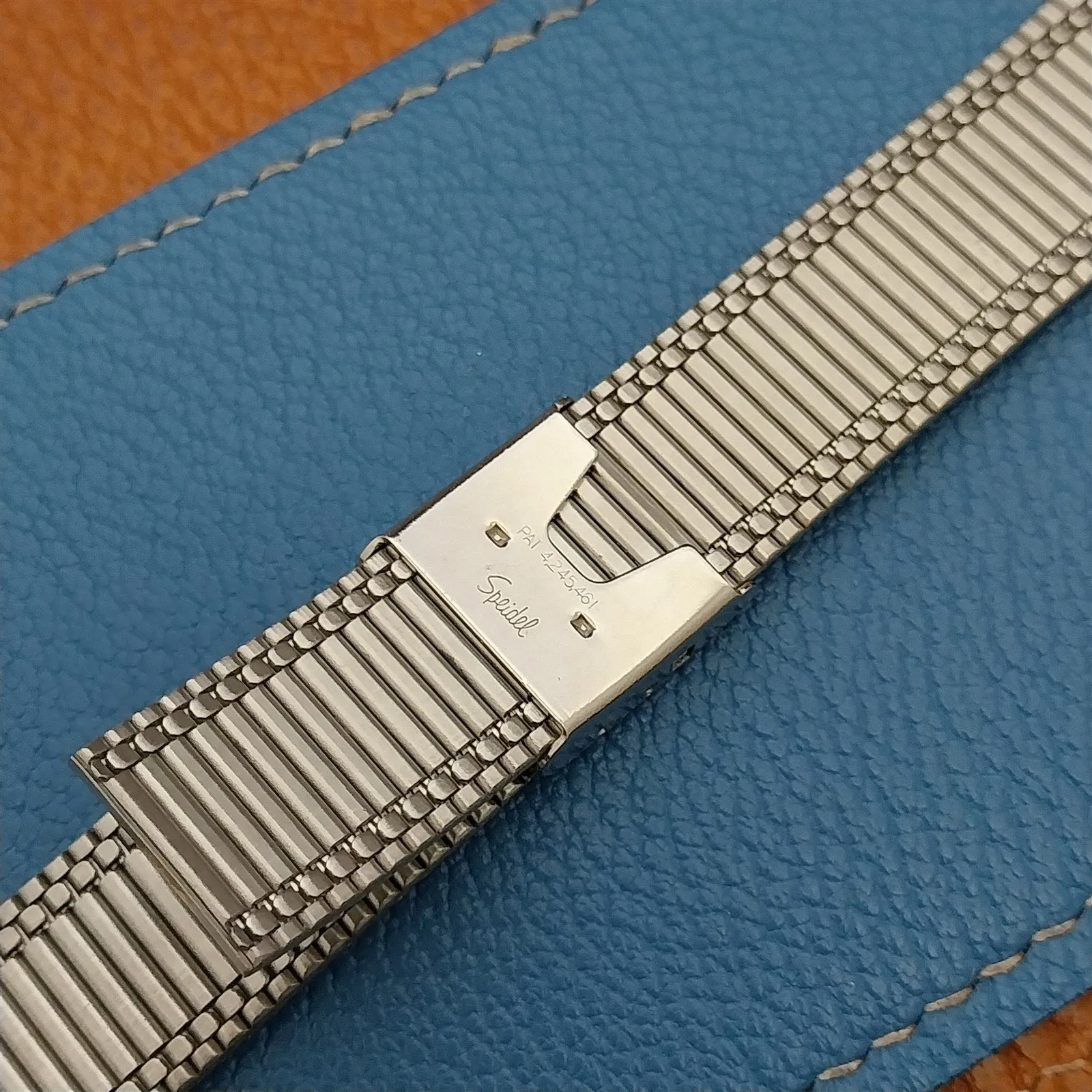 Speidel Stainless Steel & Gold-Tone 18mm 19mm 20mm NOS 1970s Vintage Watch Band