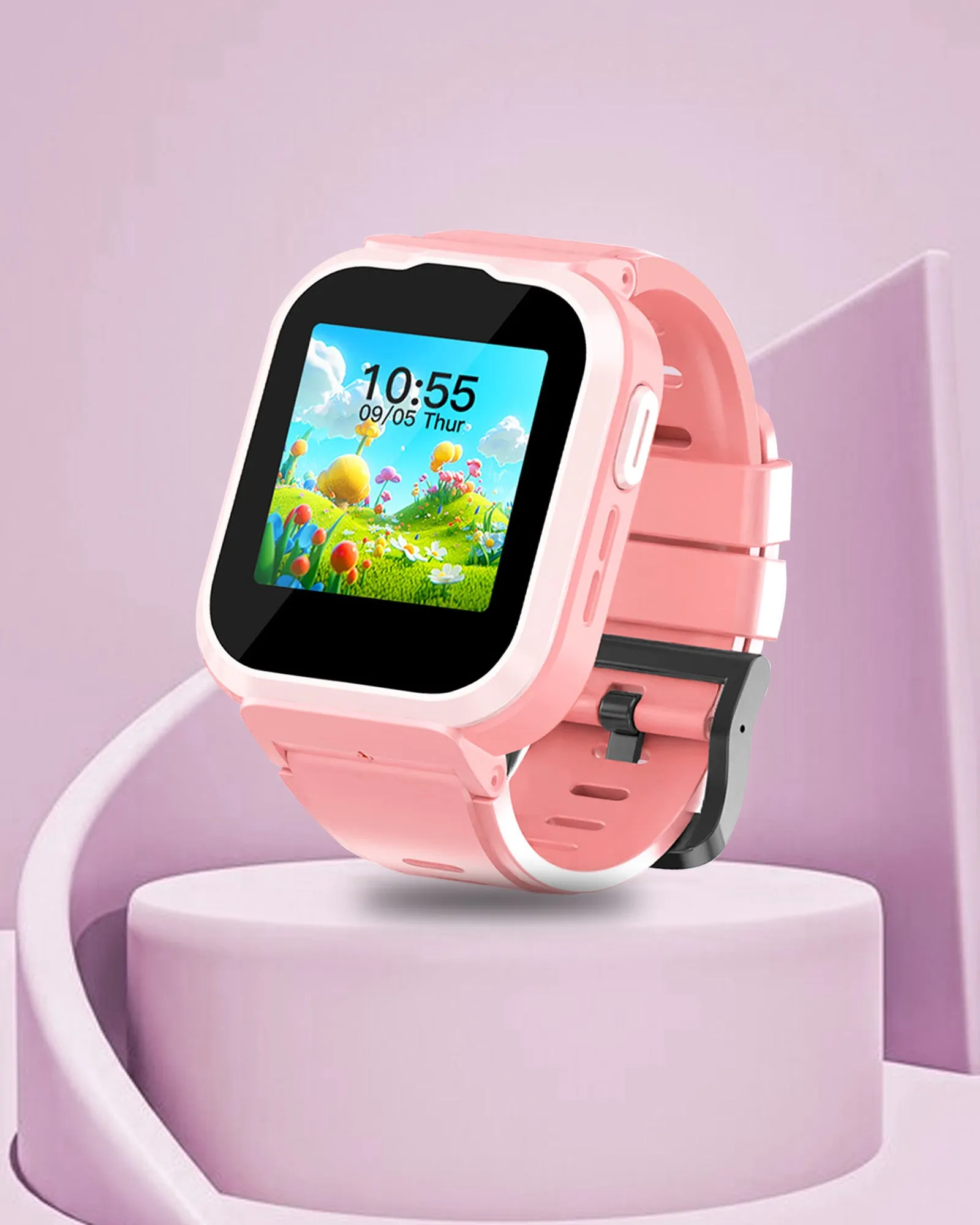 Spiky Cyclops 4g Video & Voice Calling Dewatering Waterproof Kids Smartwatch - Blue