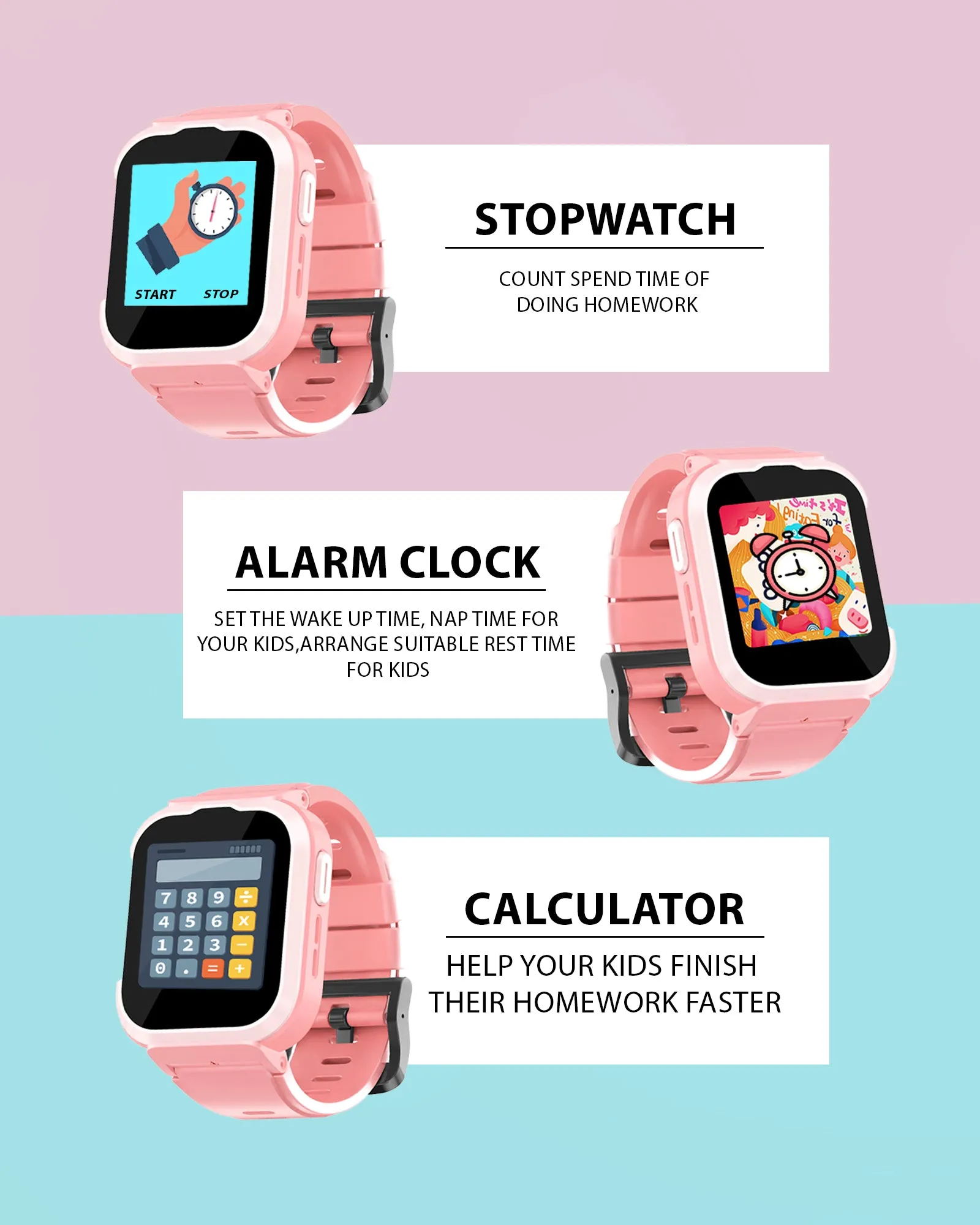 Spiky Cyclops 4g Video & Voice Calling Dewatering Waterproof Kids Smartwatch - Blue