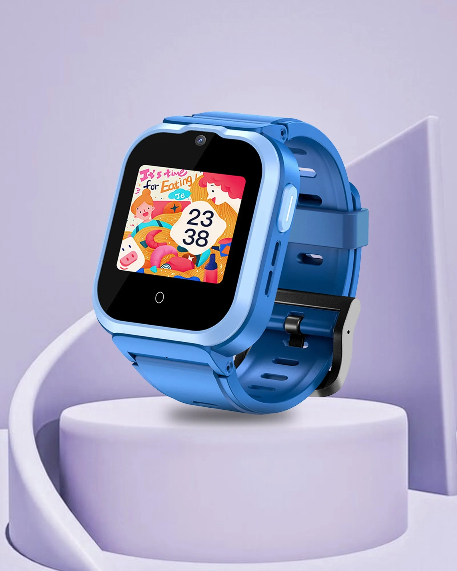 Spiky Cyclops 4g Video & Voice Calling Dewatering Waterproof Kids Smartwatch - Blue