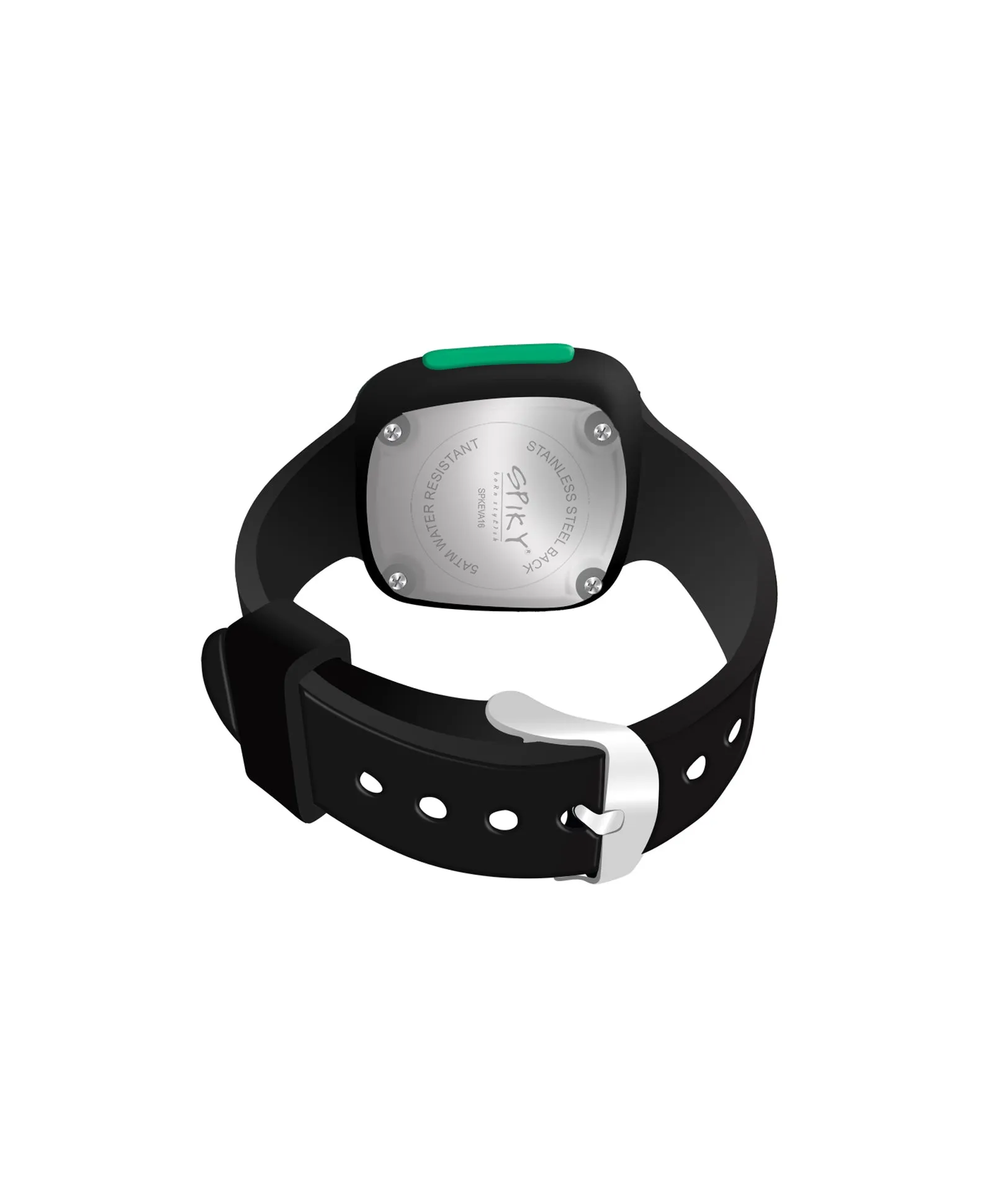 Spiky Unique Square Digital Watch for Kids - Black