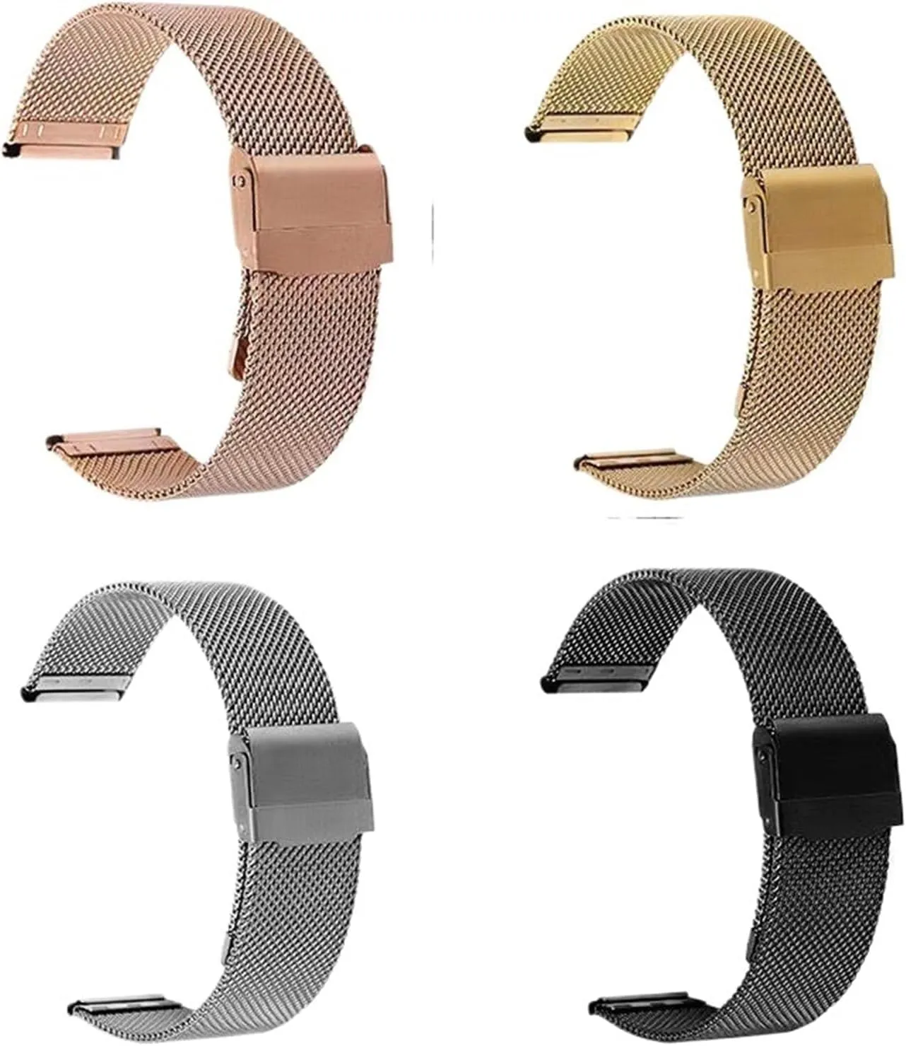Stainless Steel Mesh Watch Band 8 10 12 13 14 15 16 17 18 20 22 24mm Unisex Watch Band Replacement Strap For Traditional Or Smart Watch