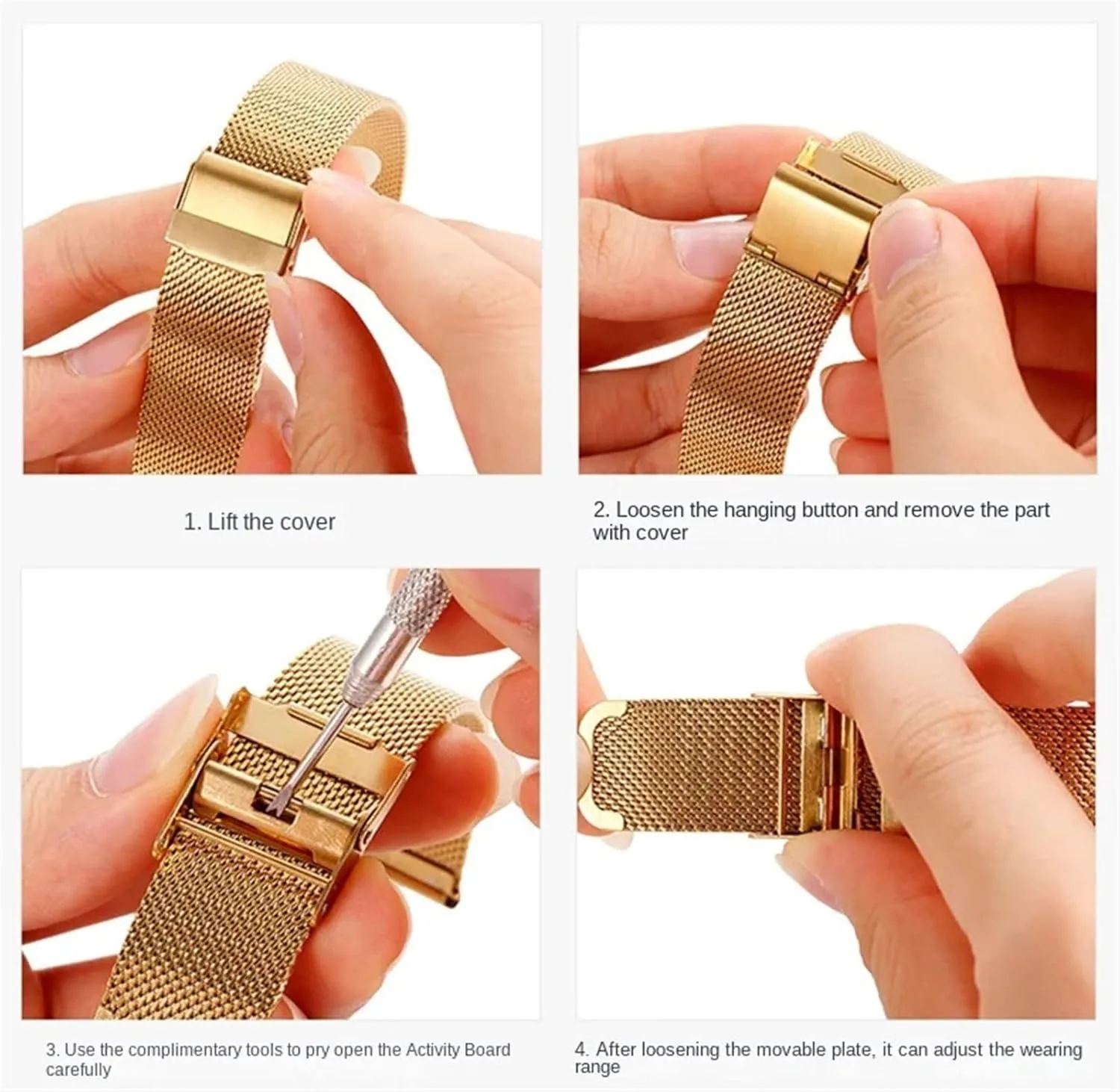 Stainless Steel Mesh Watch Band 8 10 12 13 14 15 16 17 18 20 22 24mm Unisex Watch Band Replacement Strap For Traditional Or Smart Watch