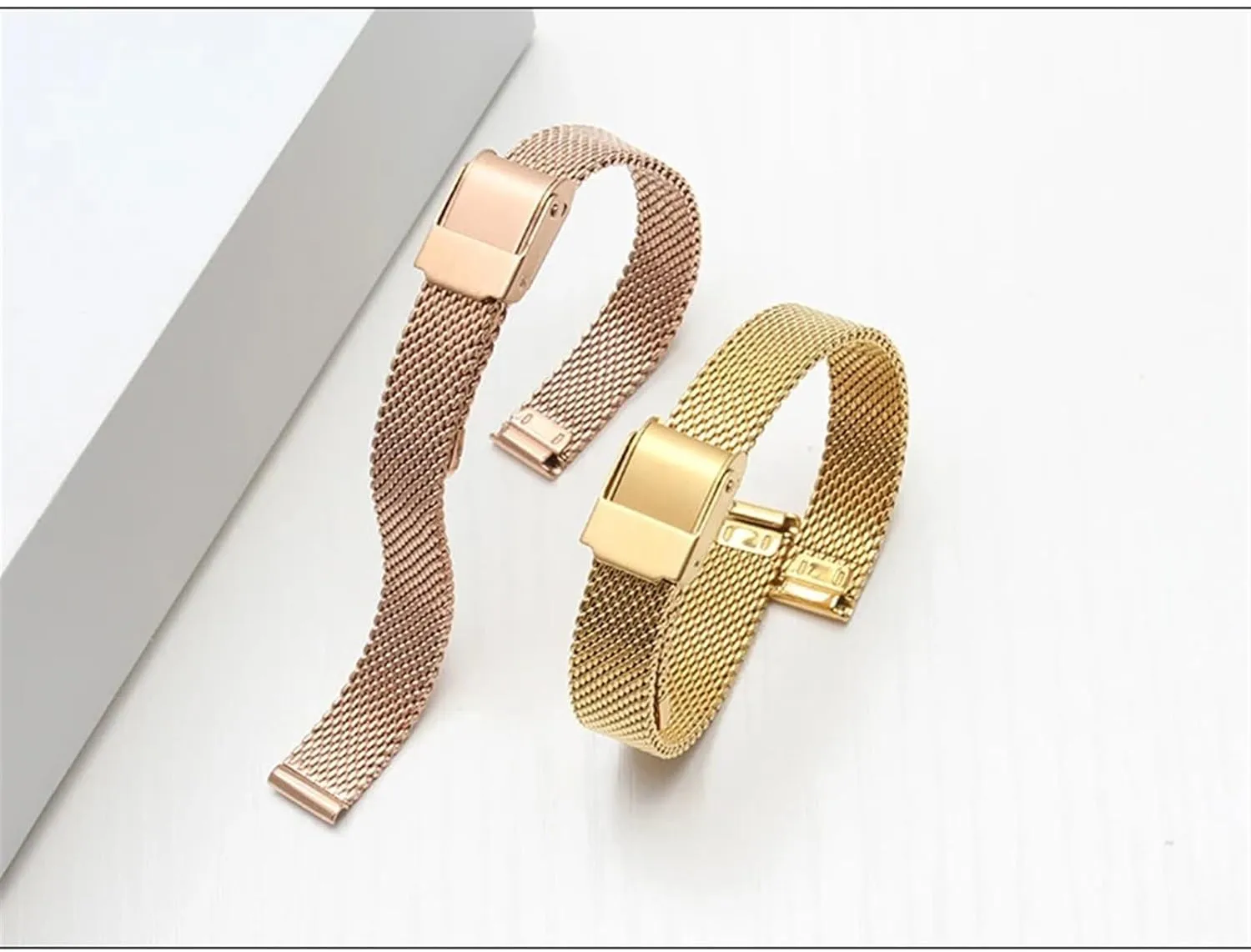 Stainless Steel Mesh Watch Band 8 10 12 13 14 15 16 17 18 20 22 24mm Unisex Watch Band Replacement Strap For Traditional Or Smart Watch