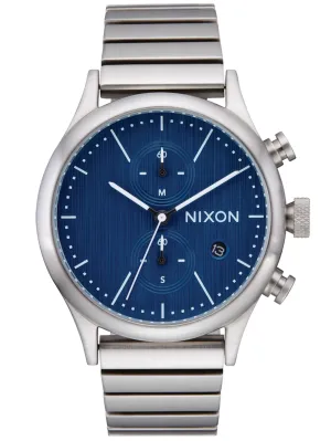 Station Chrono Silver/Indigo Watch