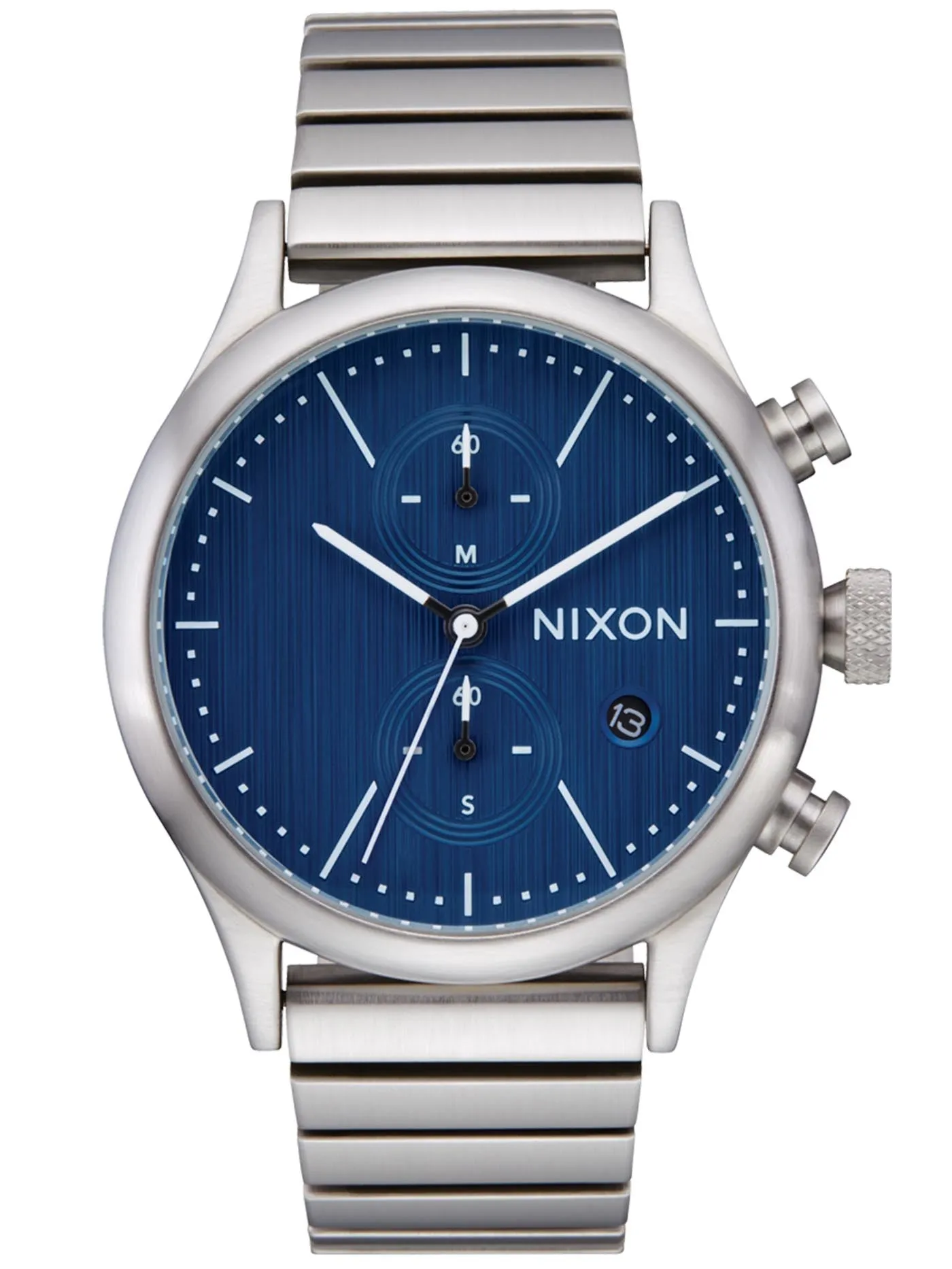 Station Chrono Silver/Indigo Watch