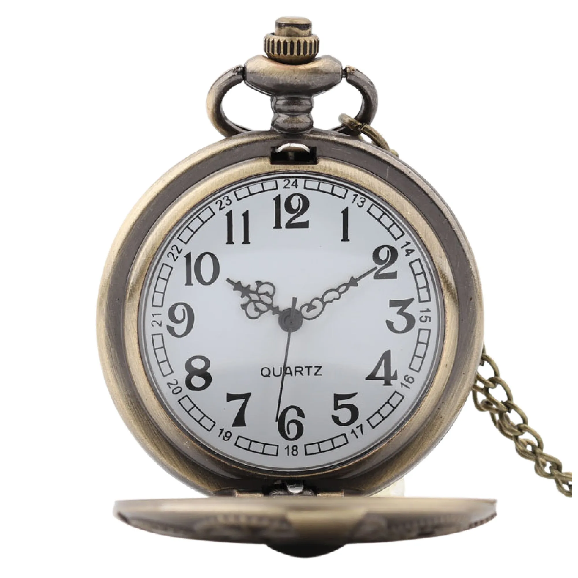 Steampunk Cog Dials Quartz Pocket Watch