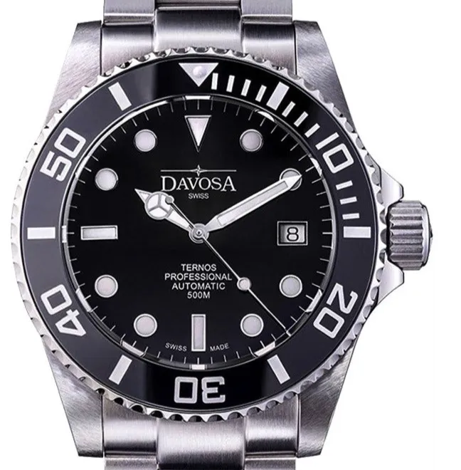 Ternos Professional Automatic 500m Black Diving Watch 16155950