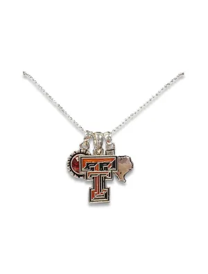 Texas Tech "Home Sweet School" Charm Necklace