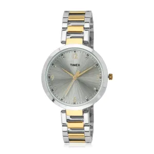Timex Silver Dial Women Analog Watch - TW000X200