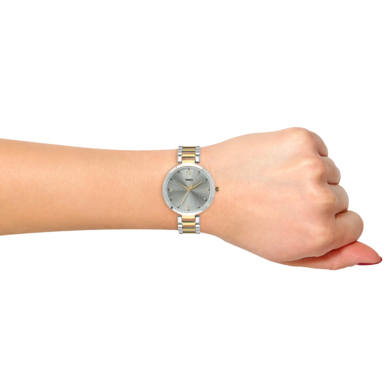 Timex Silver Dial Women Analog Watch - TW000X200