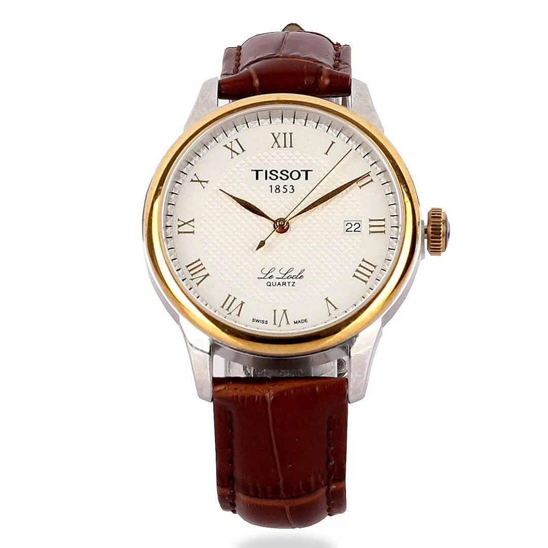 Tissot Lelode Swiss Made Brown Leather Watch
