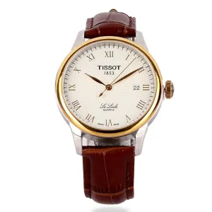 Tissot Lelode Swiss Made Brown Leather Watch