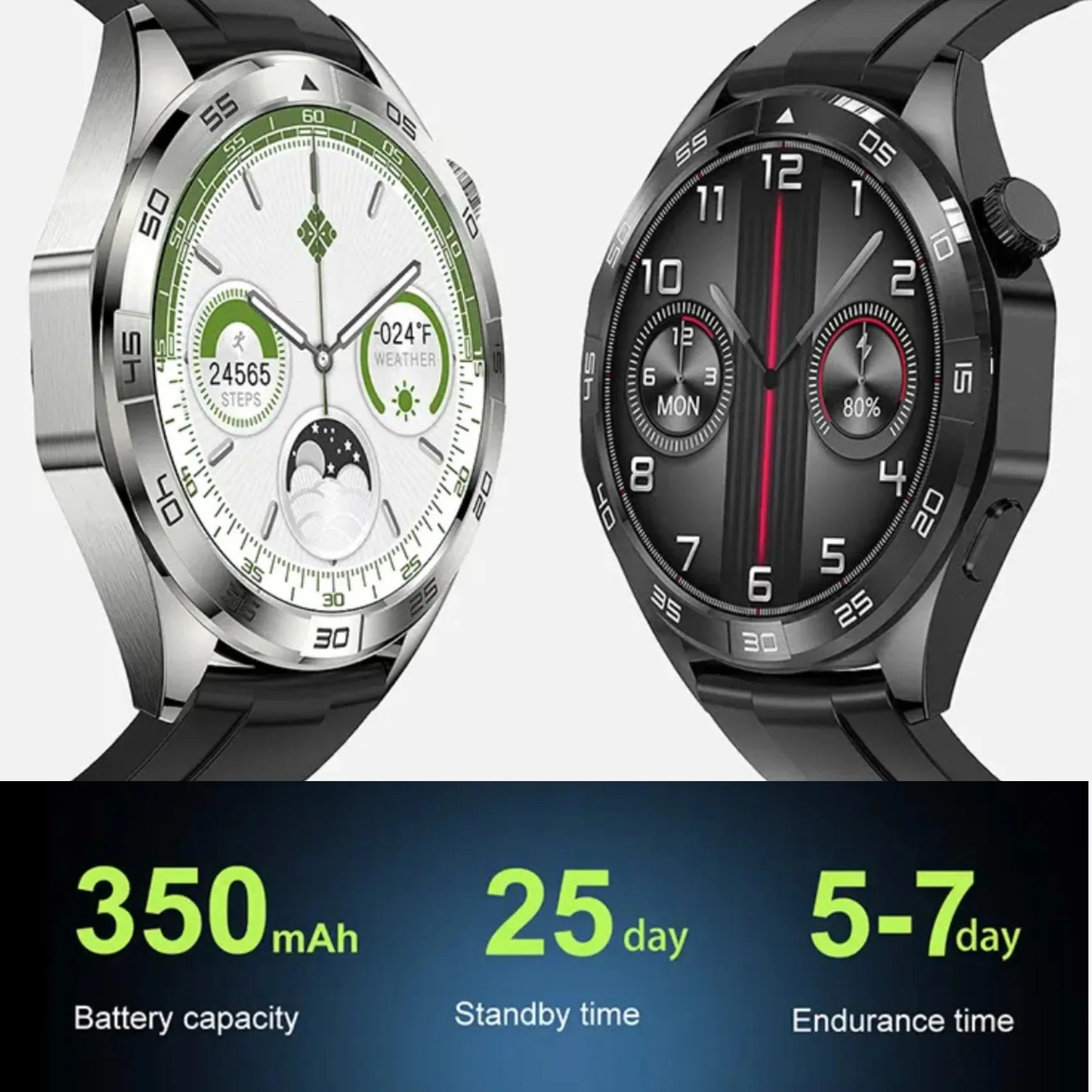 TUTT X105 Metal Case Men Smart Watch | 1.55'' Large HD Screen IP67 Tactical SmartWatch with BT Call Pedometer Sport Modes