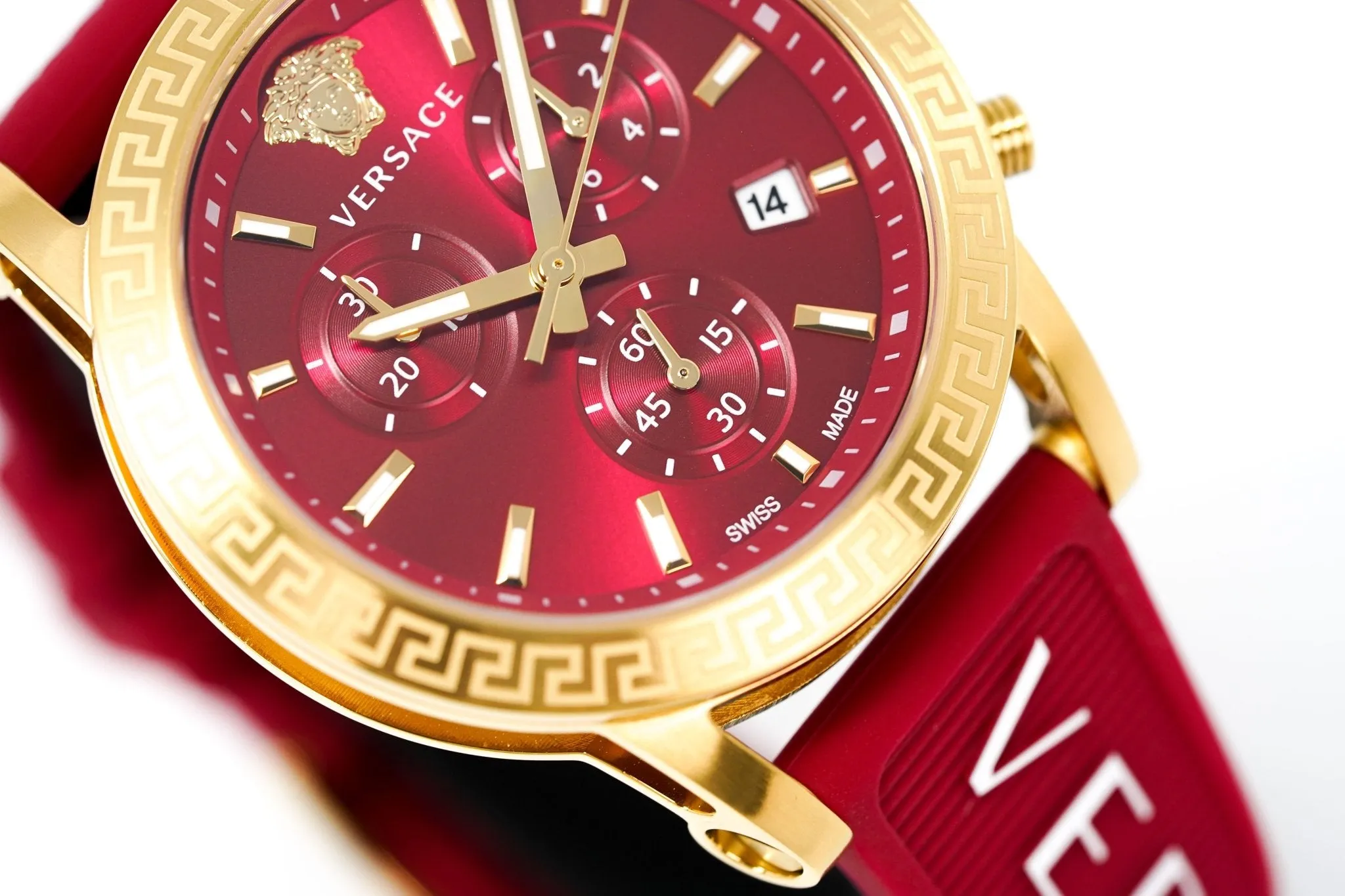 Versace Ladies Watch Sport Tech 40mm Red Gold VEKB00322