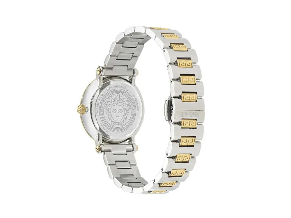 Versace Two Tone Greca Sphere Bracelet Watch