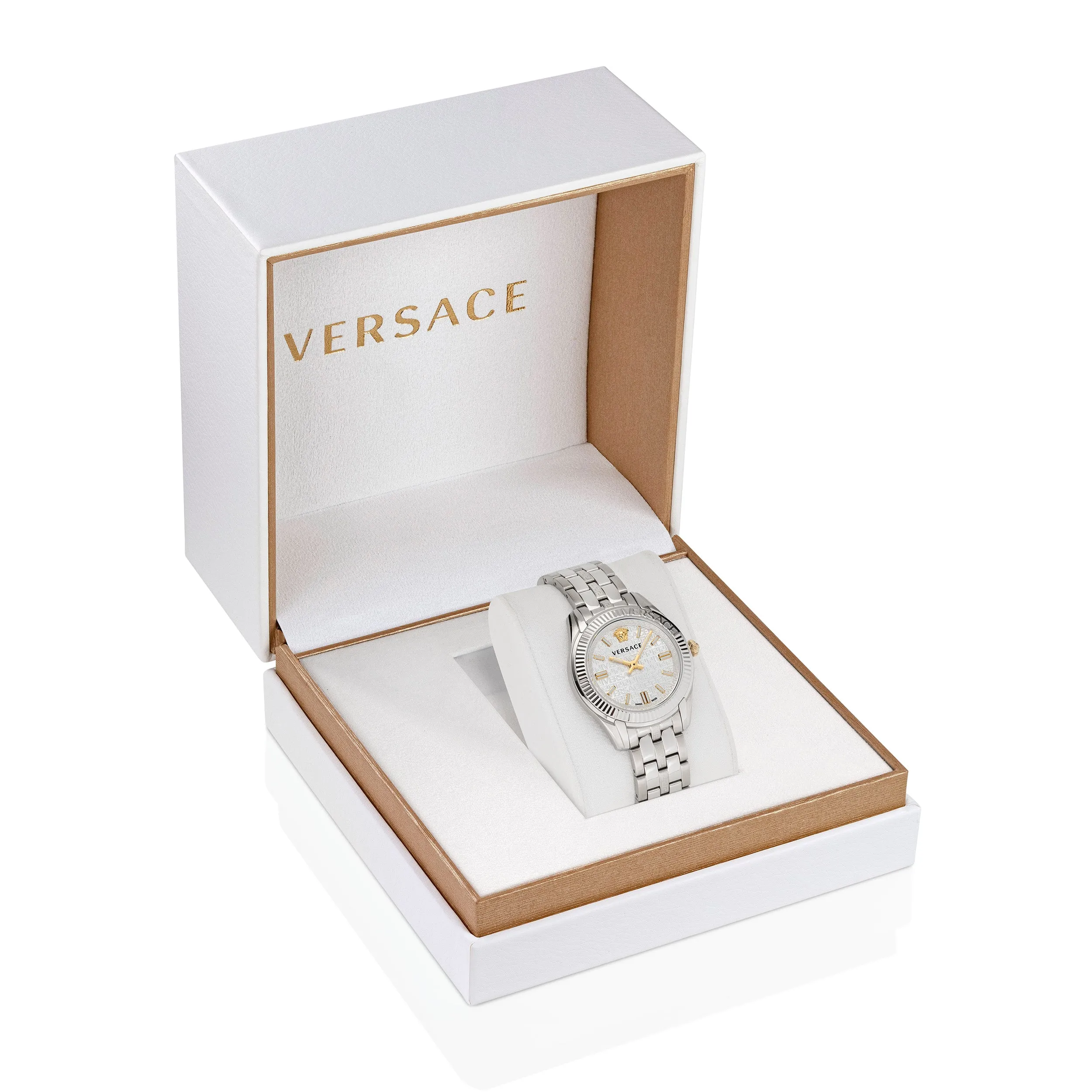 Versace White-silver Dial Women Watch - Ve6C00323