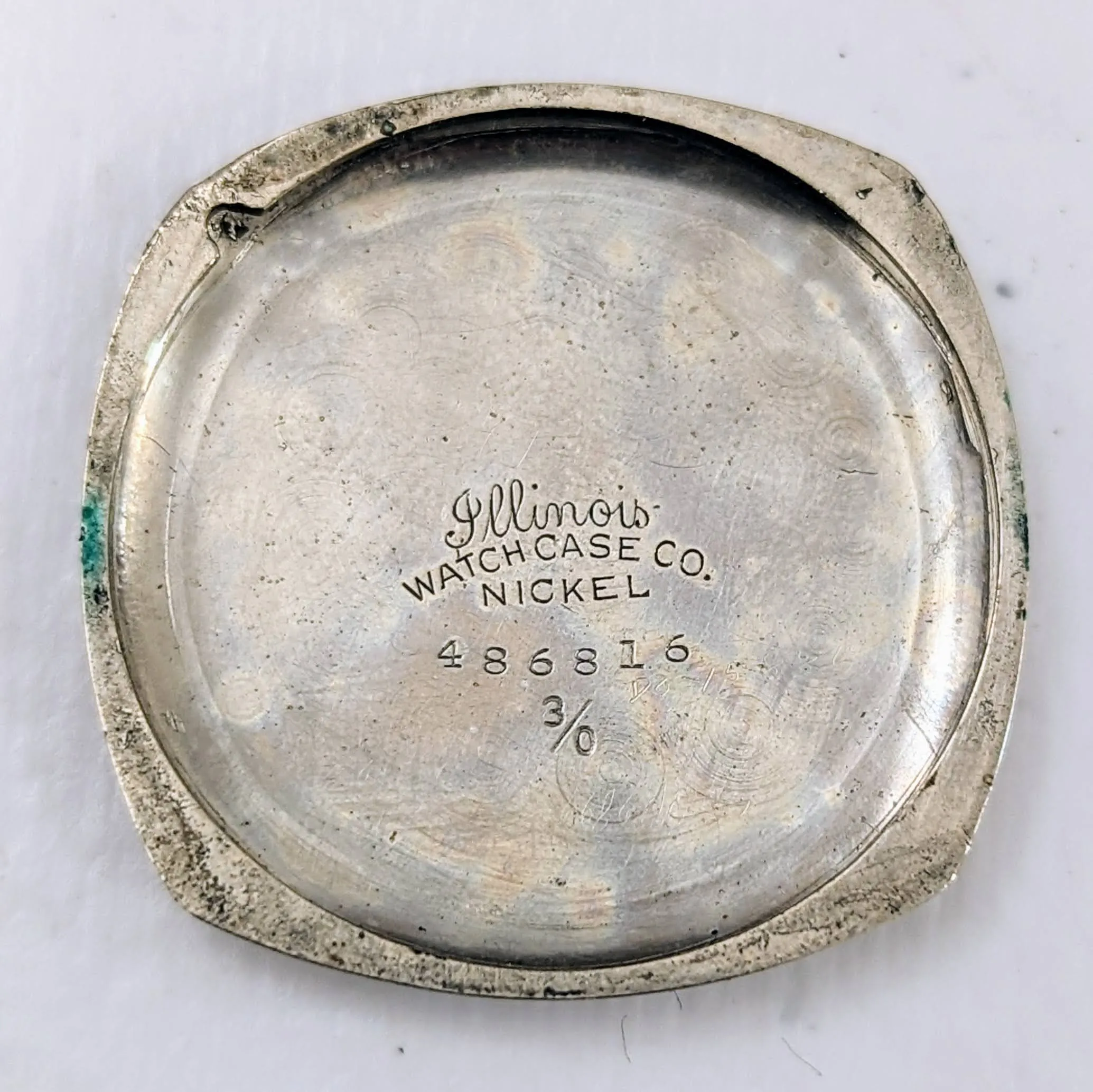 Vintage 1916 ILLINOIS Cushion Case Watch Movement grade 24 Manual Wristwatch