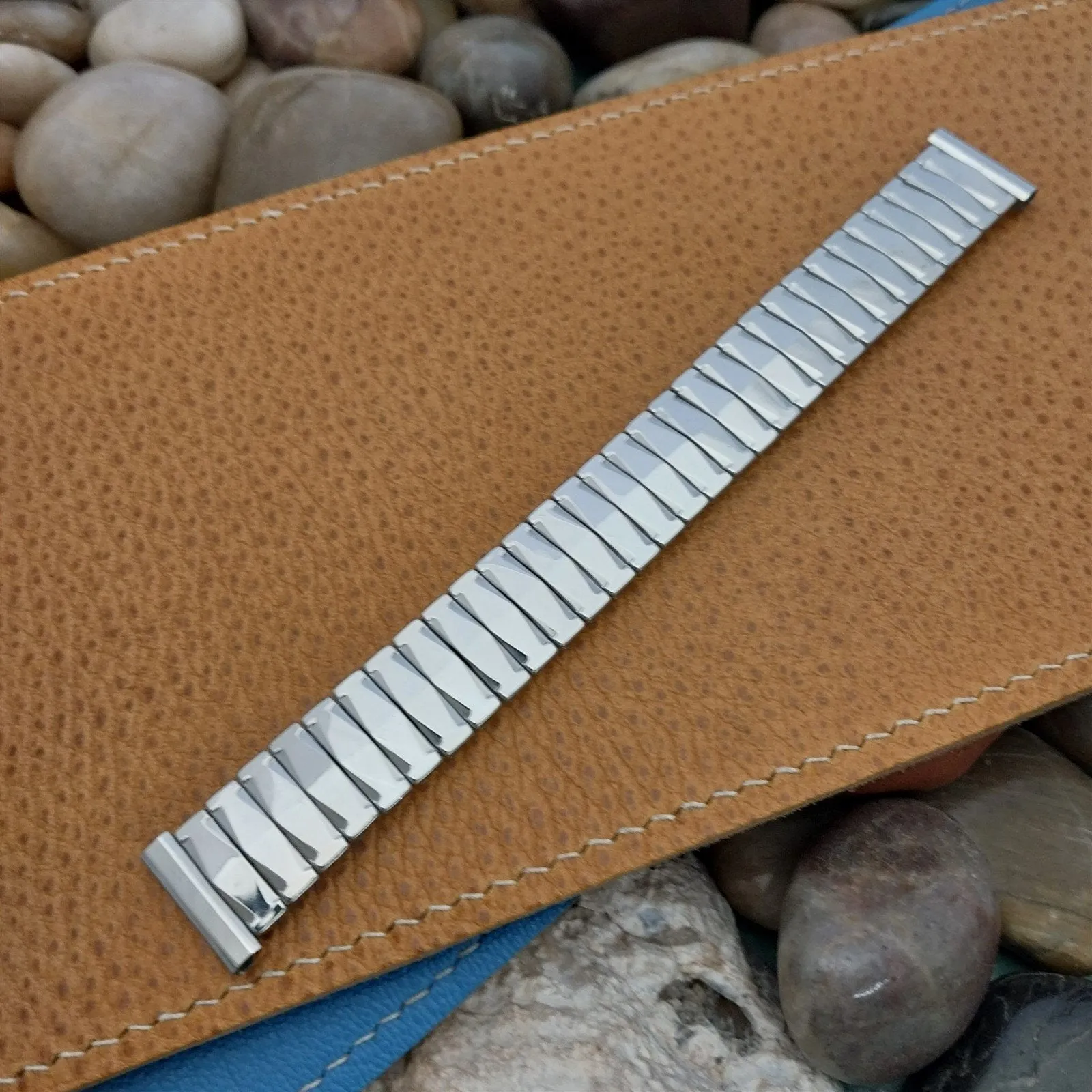 Vintage 1960 Flex-Let 17mm Stainless Steel Classic Expansion Unused Watch Band