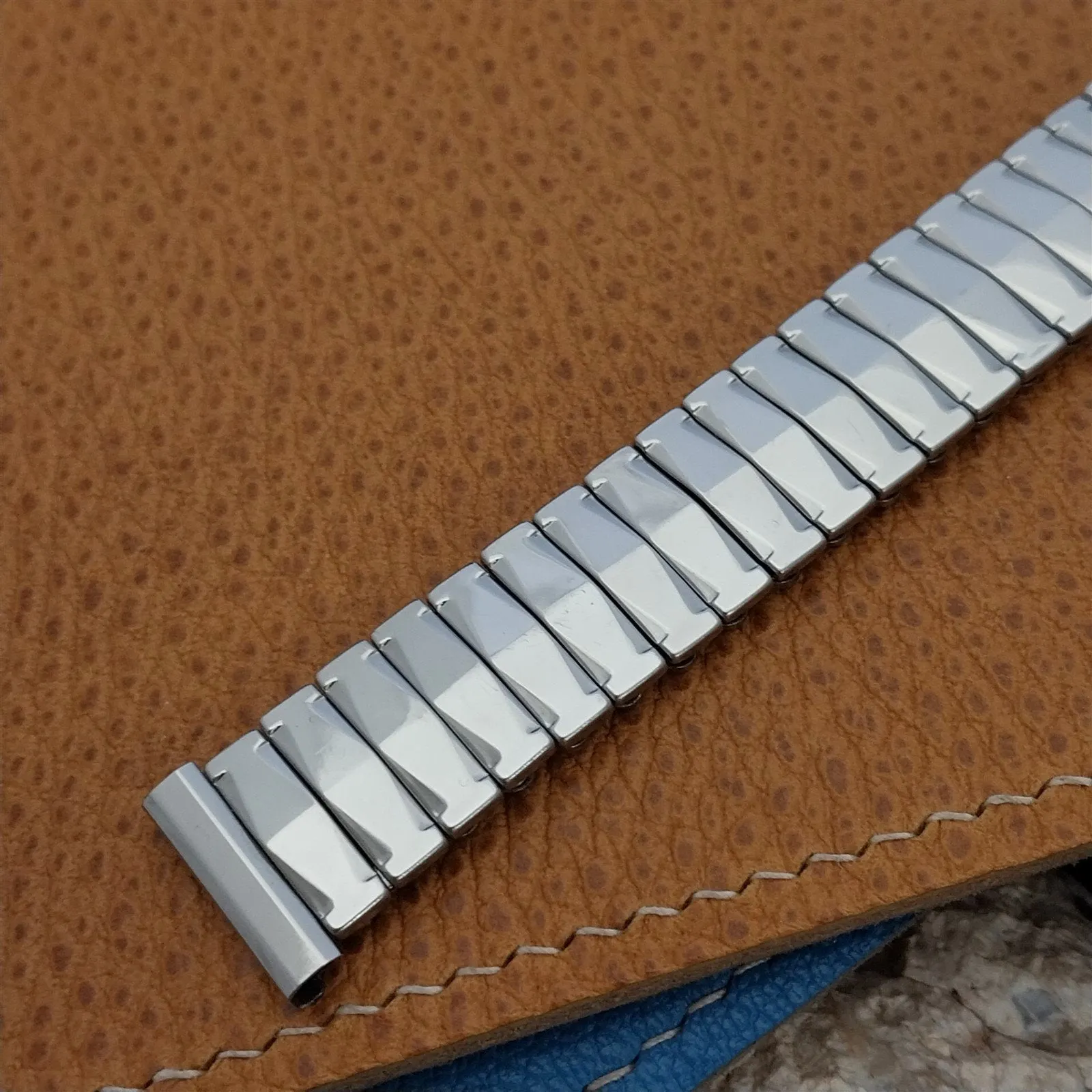 Vintage 1960 Flex-Let 17mm Stainless Steel Classic Expansion Unused Watch Band