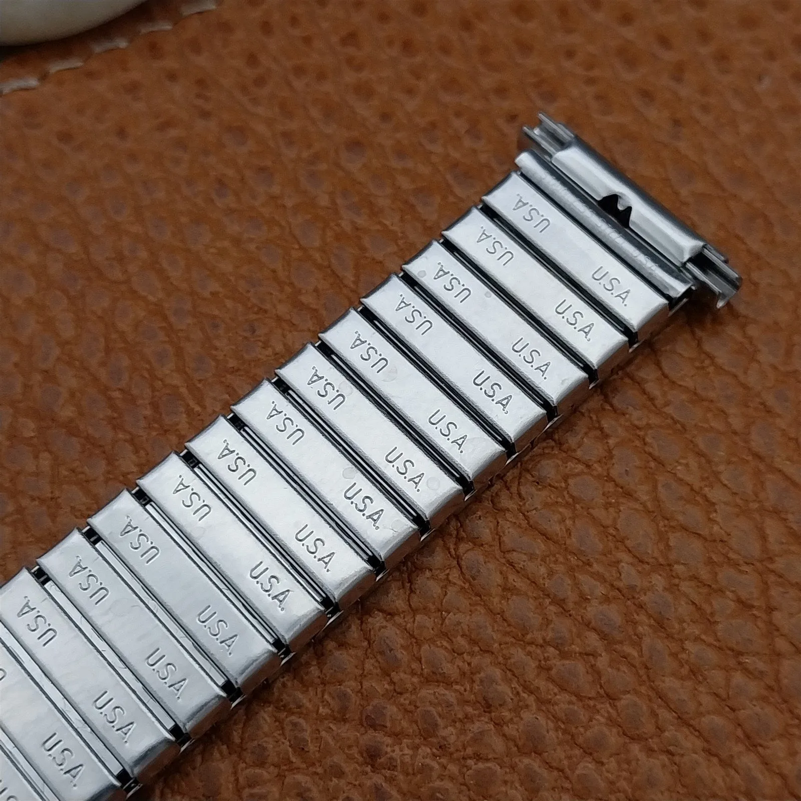 Vintage 1970s 19mm 18mm 16mm Speidel Stainless Steel Twistoflex Watch Band