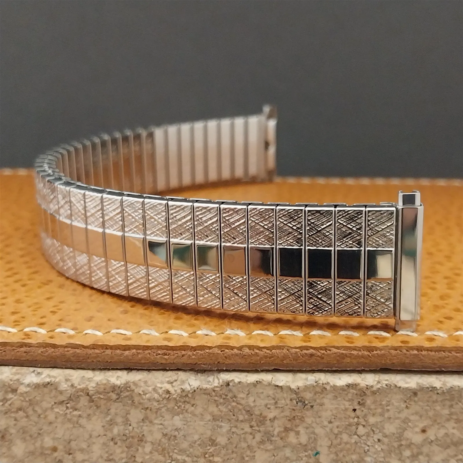 Vintage 1970s 19mm 18mm 16mm Speidel Stainless Steel Twistoflex Watch Band
