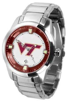 Virginia Tech Hokies Men's Titan Stainless Steel Band Watch
