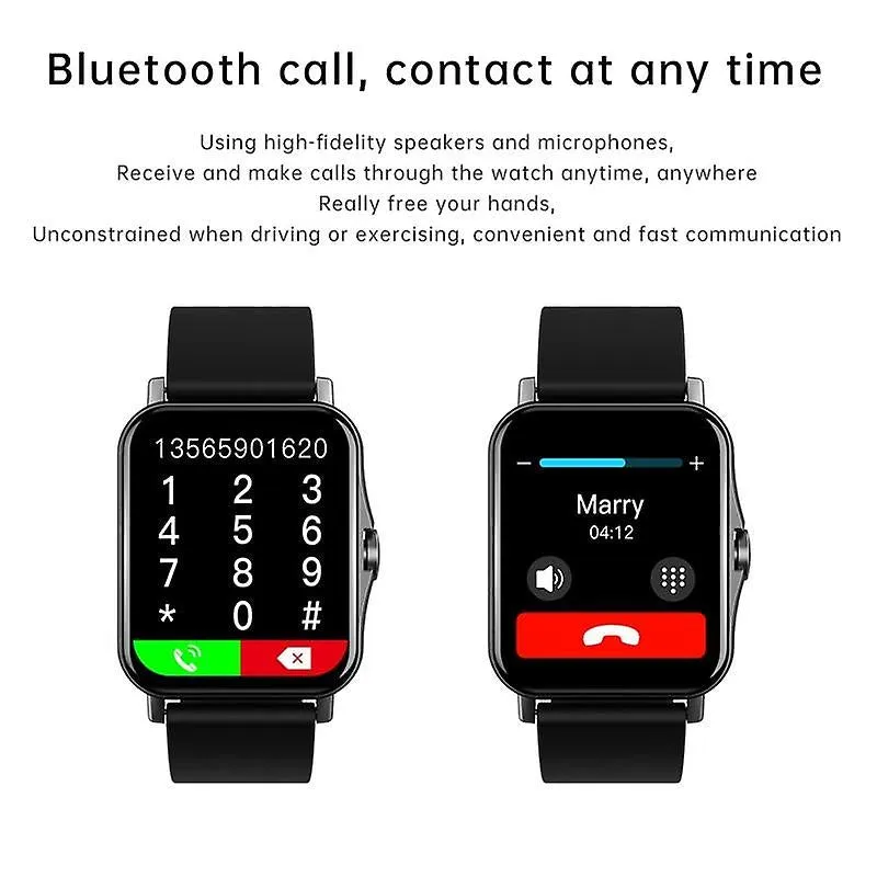 Watches smart watch men body temperature monitor bluetooth call smartwatch womenclock|smart watches black
