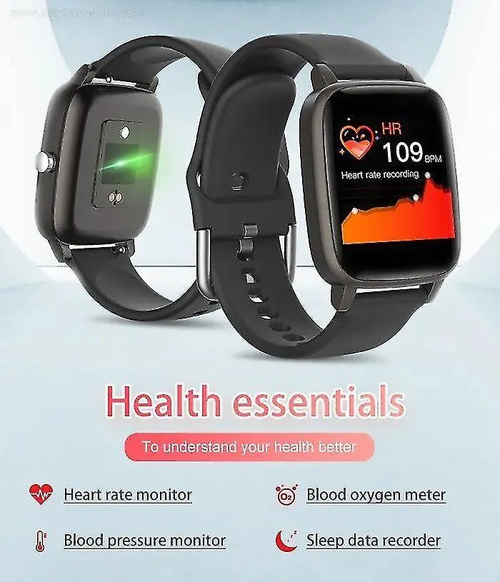 Watches women smart watch with sleep tracker pulse rate heart rate monitor blue